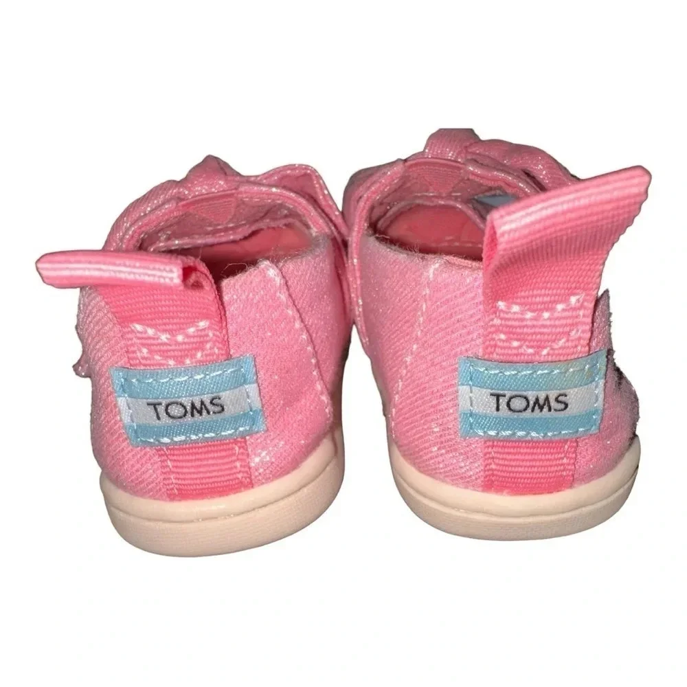 Tiny Alpargata Twill Glimmer Bow Shoe size 4